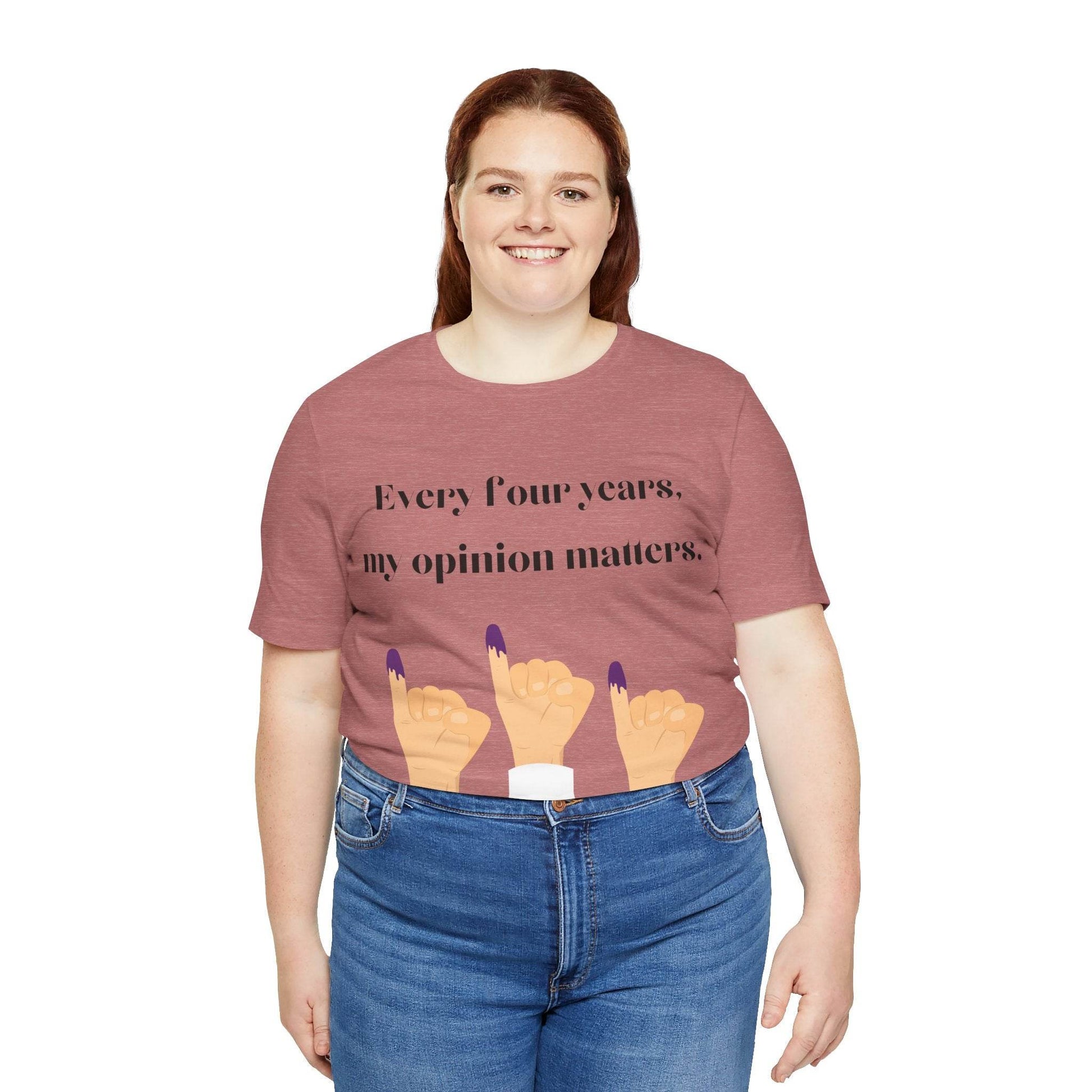 Political Opinion Matters Quote Unisex Tee, Voting Rights Activist Shirt, Political Statement TShirt, Election Day Gift, Political Science - TRP Custom Co.