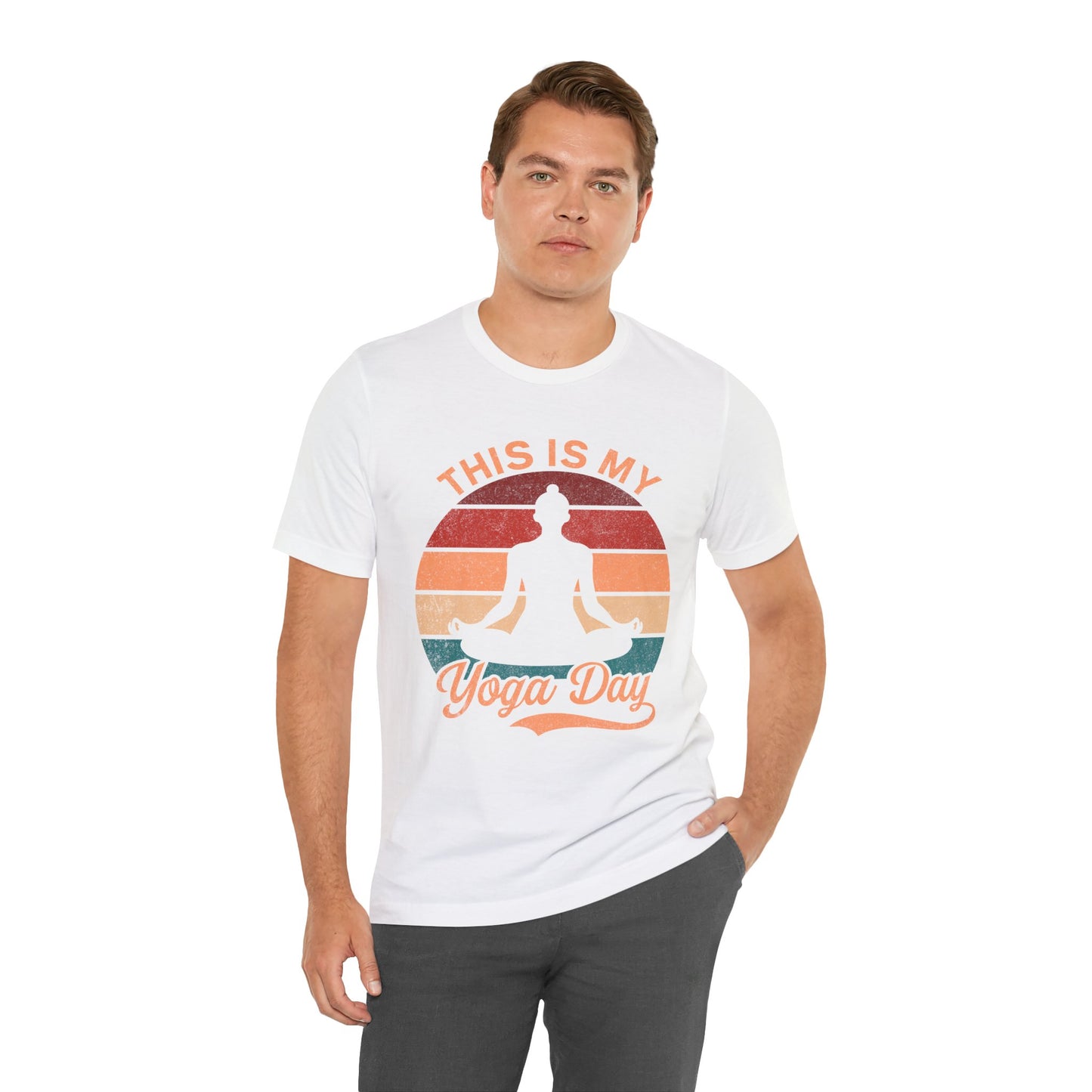 Yoga Day Unisex Tee, Fitness Apparel, Meditation Shirt, Gift for Yogis, Relaxation Top, Zen Wear, Mindfulness Clothing