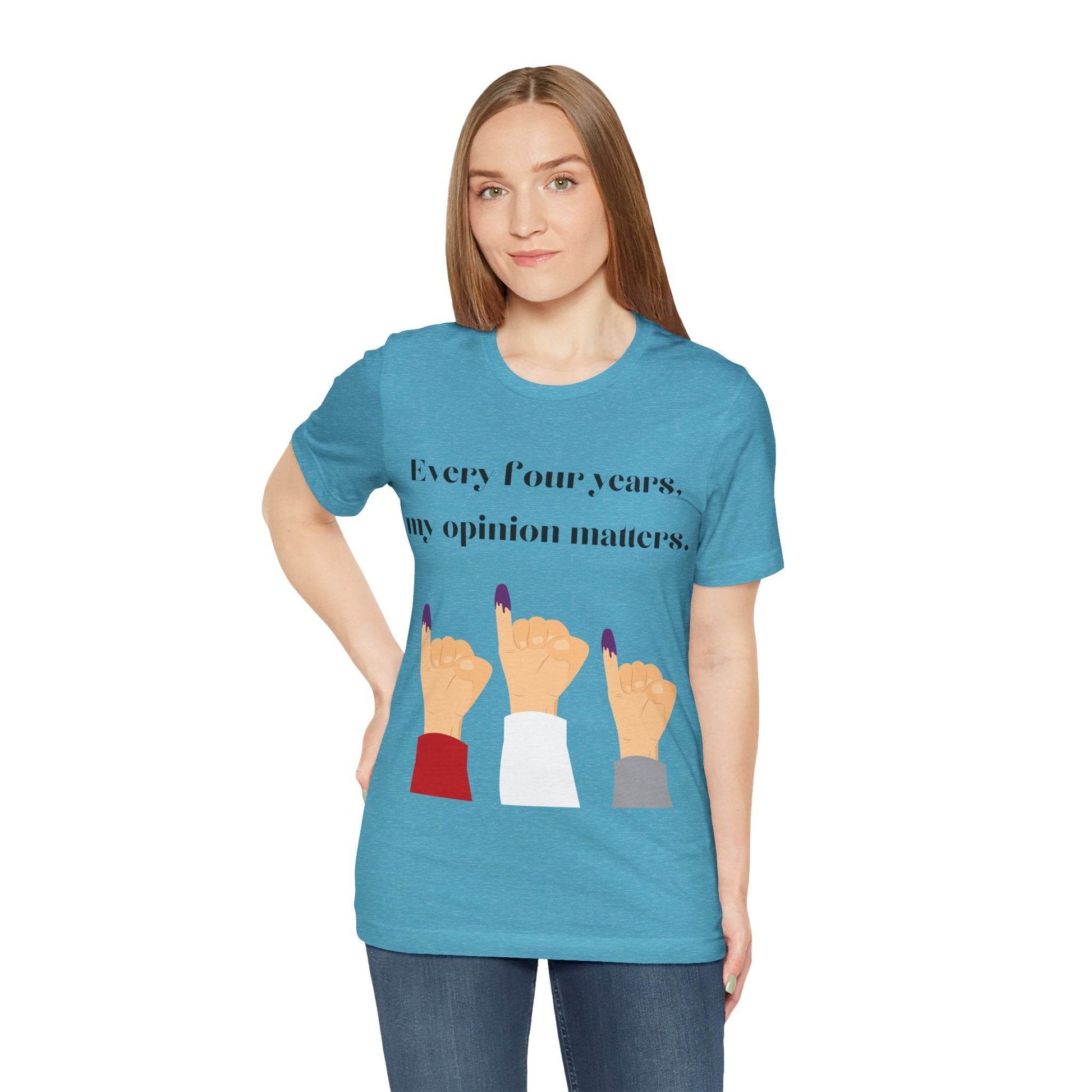 Political Opinion Matters Quote Unisex Tee, Voting Rights Activist Shirt, Political Statement TShirt, Election Day Gift, Political Science - TRP Custom Co.