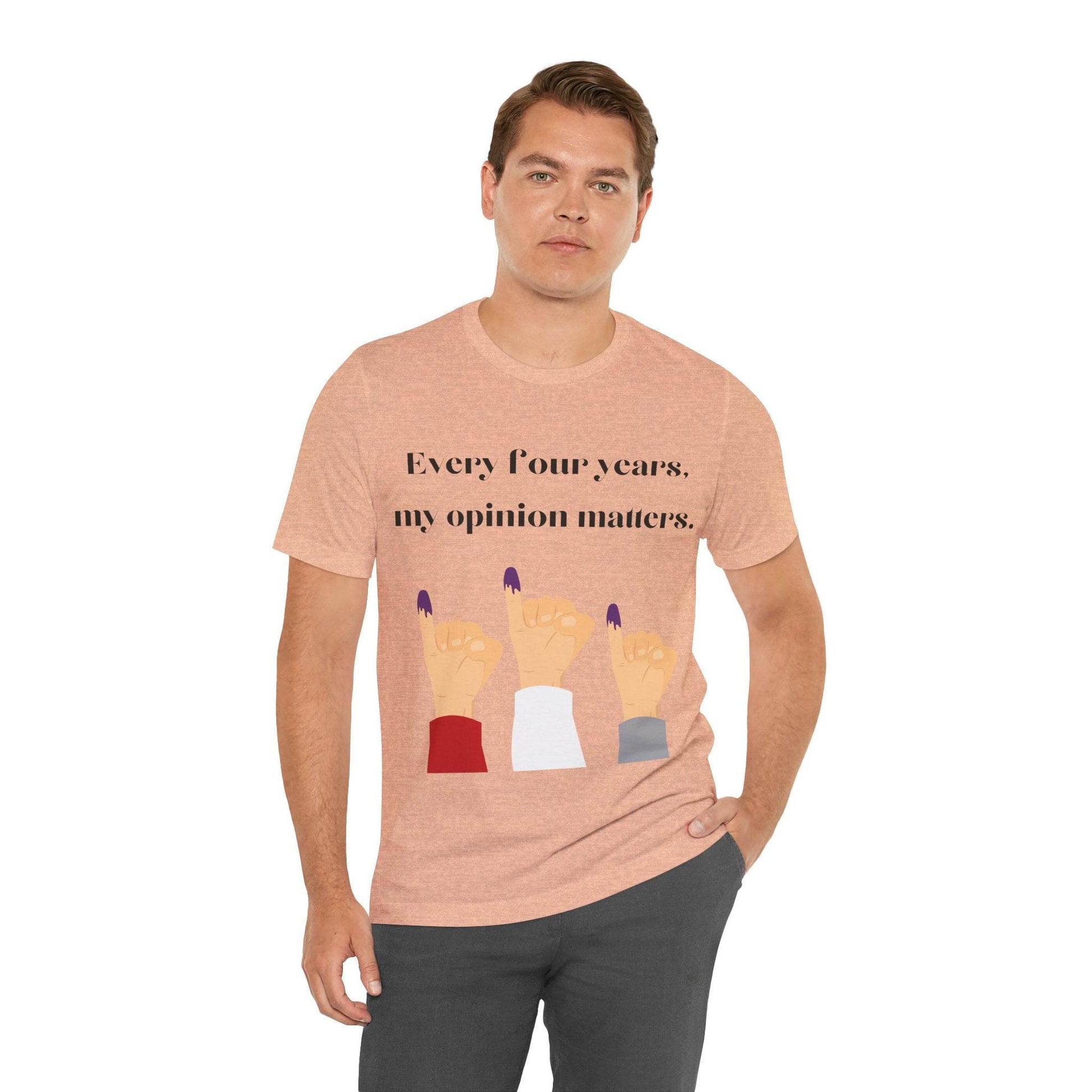 Political Opinion Matters Quote Unisex Tee, Voting Rights Activist Shirt, Political Statement TShirt, Election Day Gift, Political Science - TRP Custom Co.