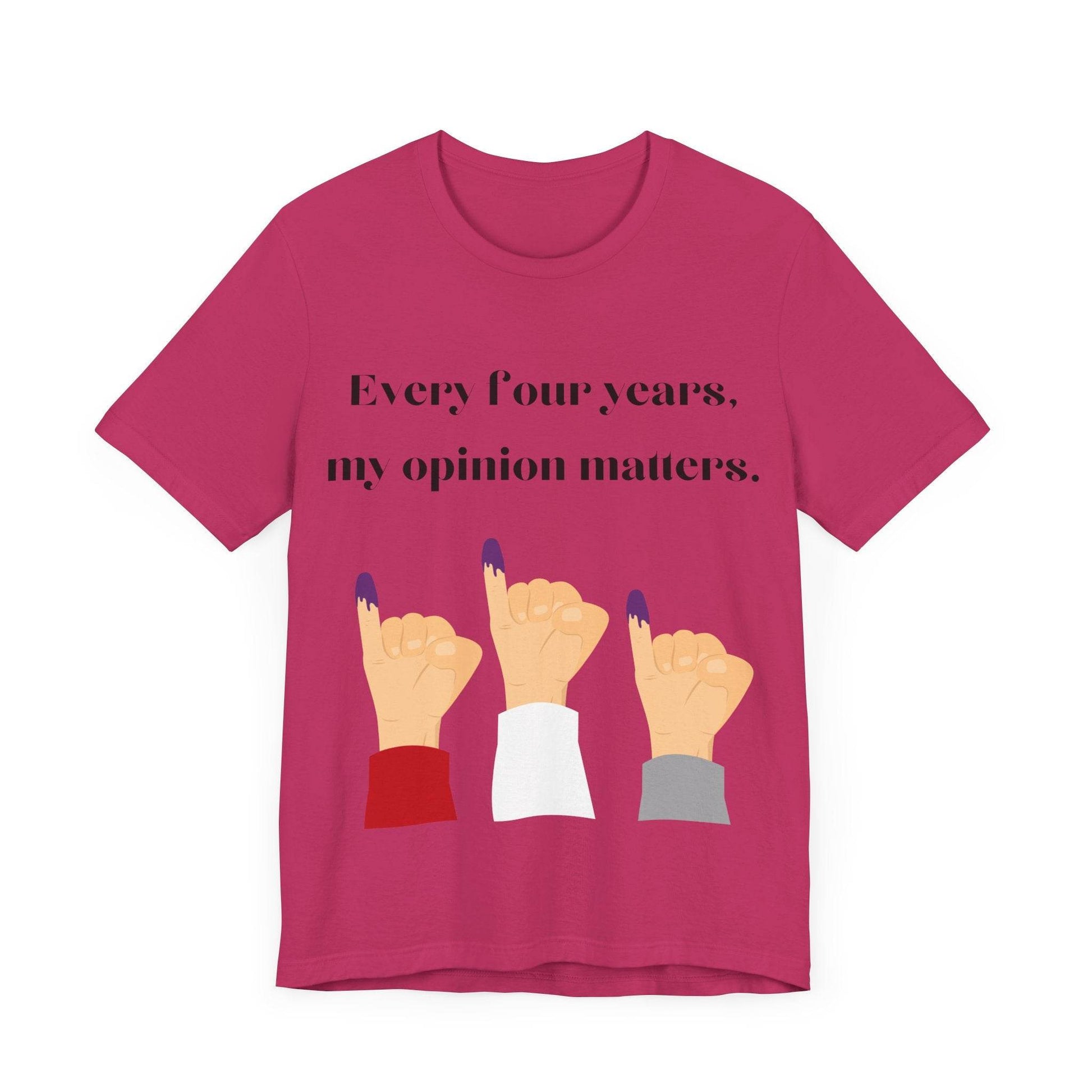Political Opinion Matters Quote Unisex Tee, Voting Rights Activist Shirt, Political Statement TShirt, Election Day Gift, Political Science - TRP Custom Co.