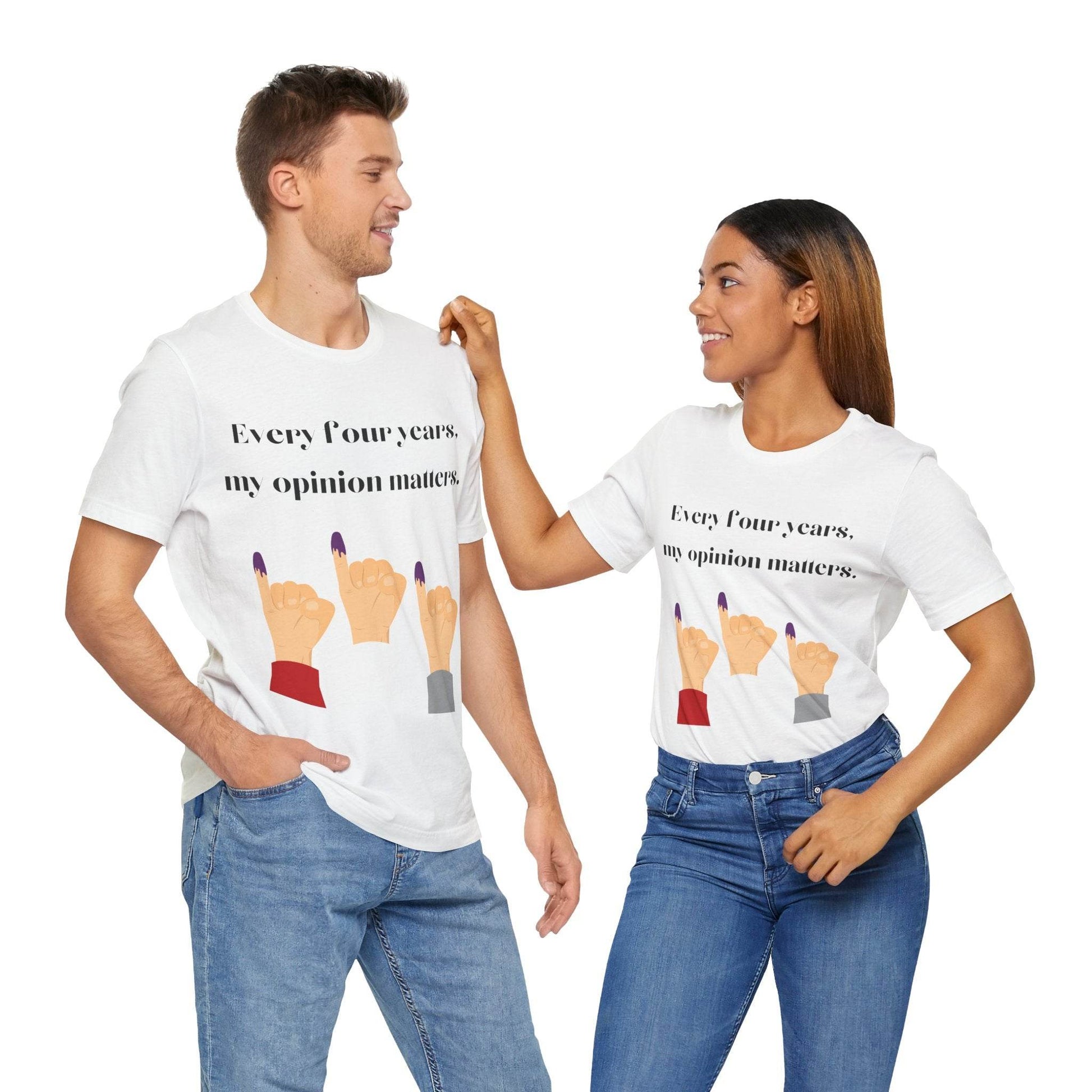 Political Opinion Matters Quote Unisex Tee, Voting Rights Activist Shirt, Political Statement TShirt, Election Day Gift, Political Science - TRP Custom Co.