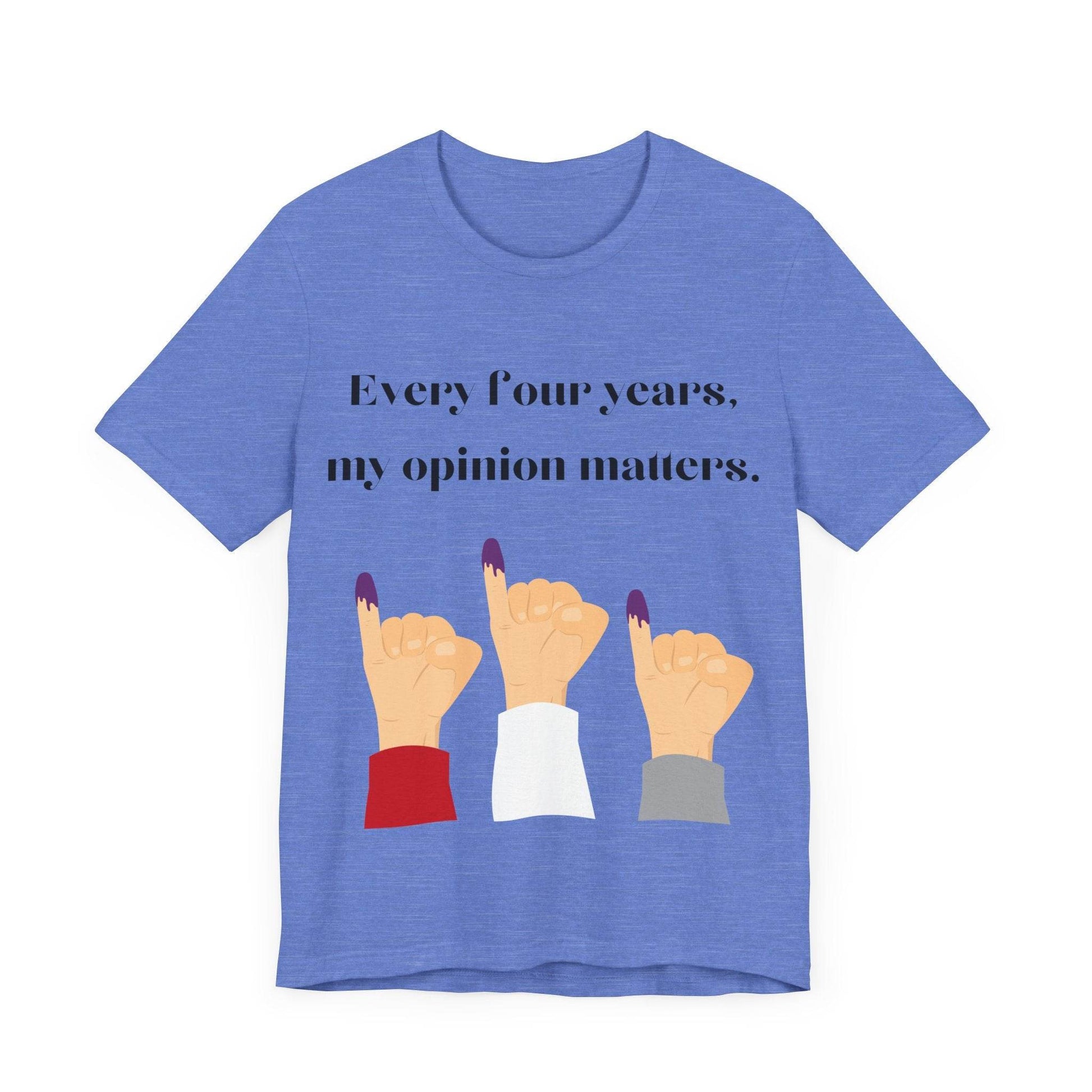 Political Opinion Matters Quote Unisex Tee, Voting Rights Activist Shirt, Political Statement TShirt, Election Day Gift, Political Science - TRP Custom Co.