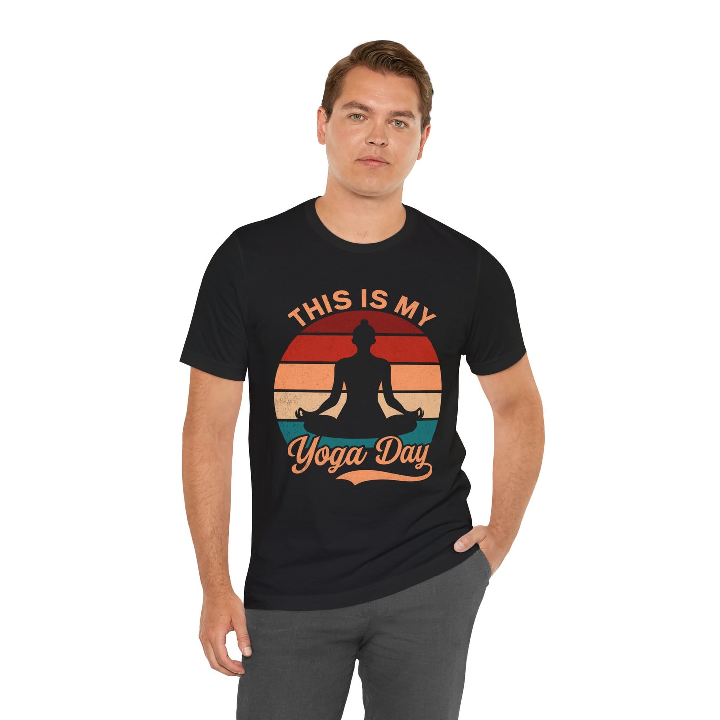 Yoga Day Unisex Tee, Fitness Apparel, Meditation Shirt, Gift for Yogis, Relaxation Top, Zen Wear, Mindfulness Clothing