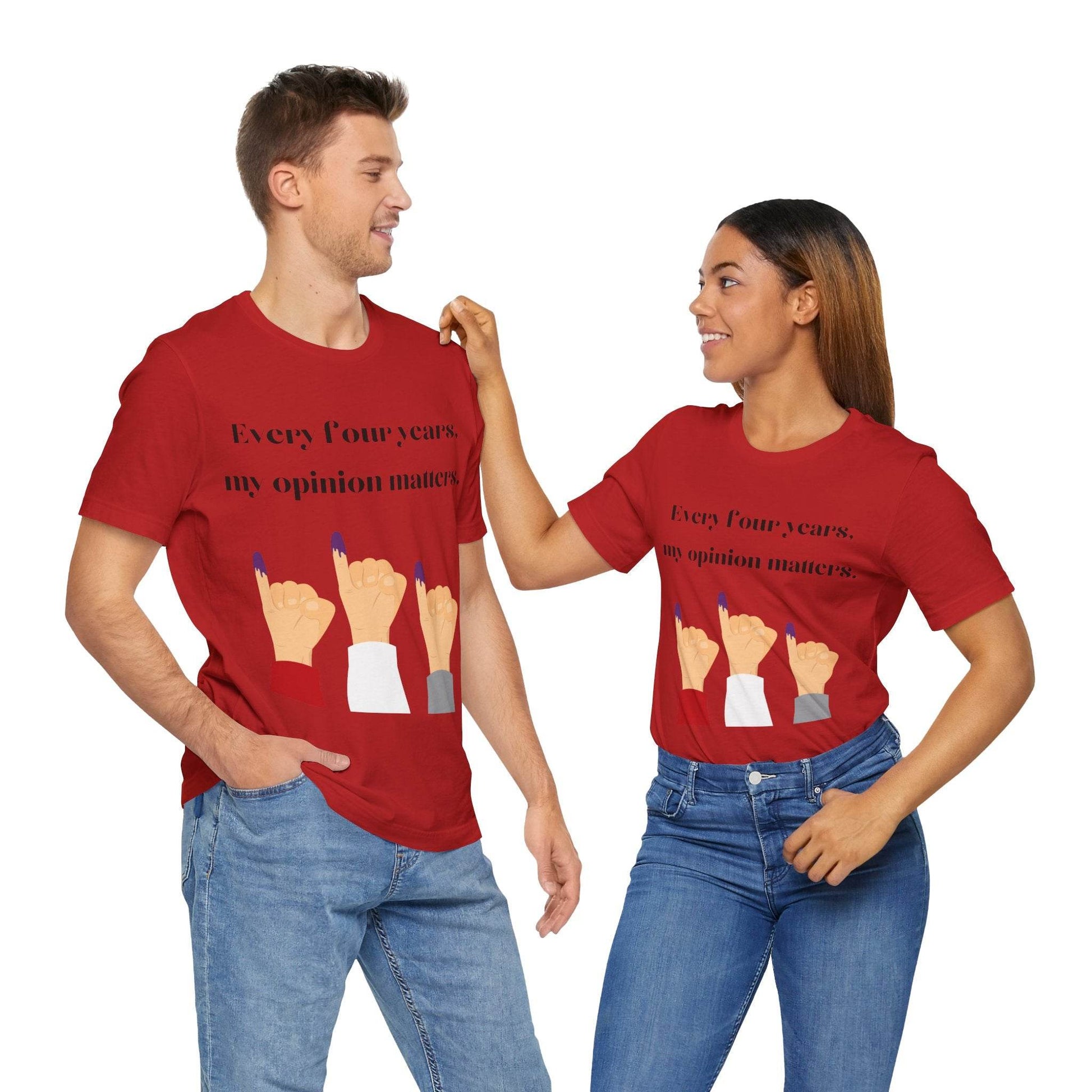 Political Opinion Matters Quote Unisex Tee, Voting Rights Activist Shirt, Political Statement TShirt, Election Day Gift, Political Science - TRP Custom Co.
