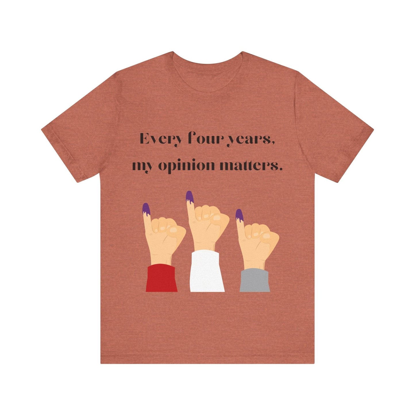 Political Opinion Matters Quote Unisex Tee, Voting Rights Activist Shirt, Political Statement TShirt, Election Day Gift, Political Science - TRP Custom Co.