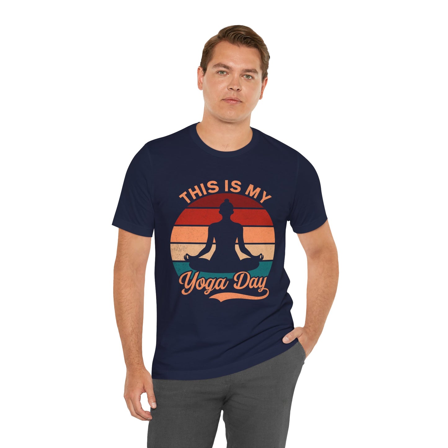 Yoga Day Unisex Tee, Fitness Apparel, Meditation Shirt, Gift for Yogis, Relaxation Top, Zen Wear, Mindfulness Clothing