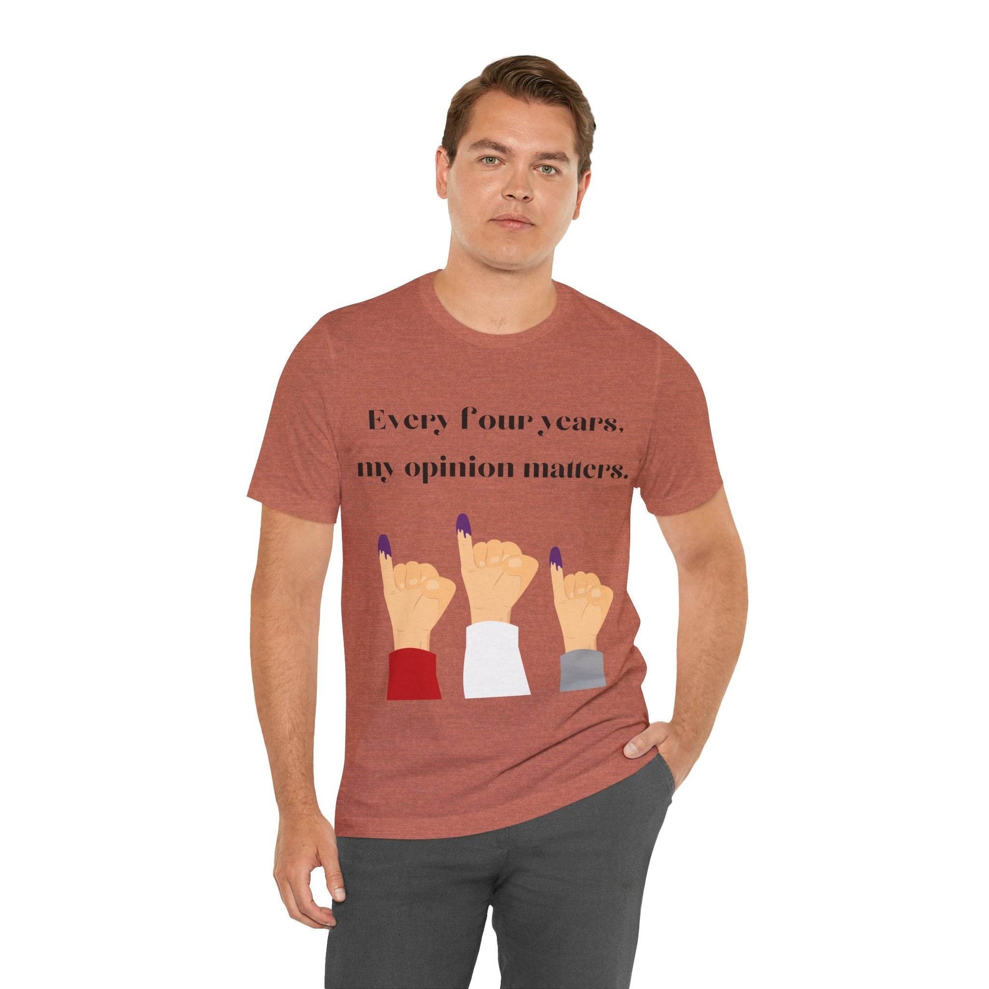 Political Opinion Matters Quote Unisex Tee, Voting Rights Activist Shirt, Political Statement TShirt, Election Day Gift, Political Science - TRP Custom Co.