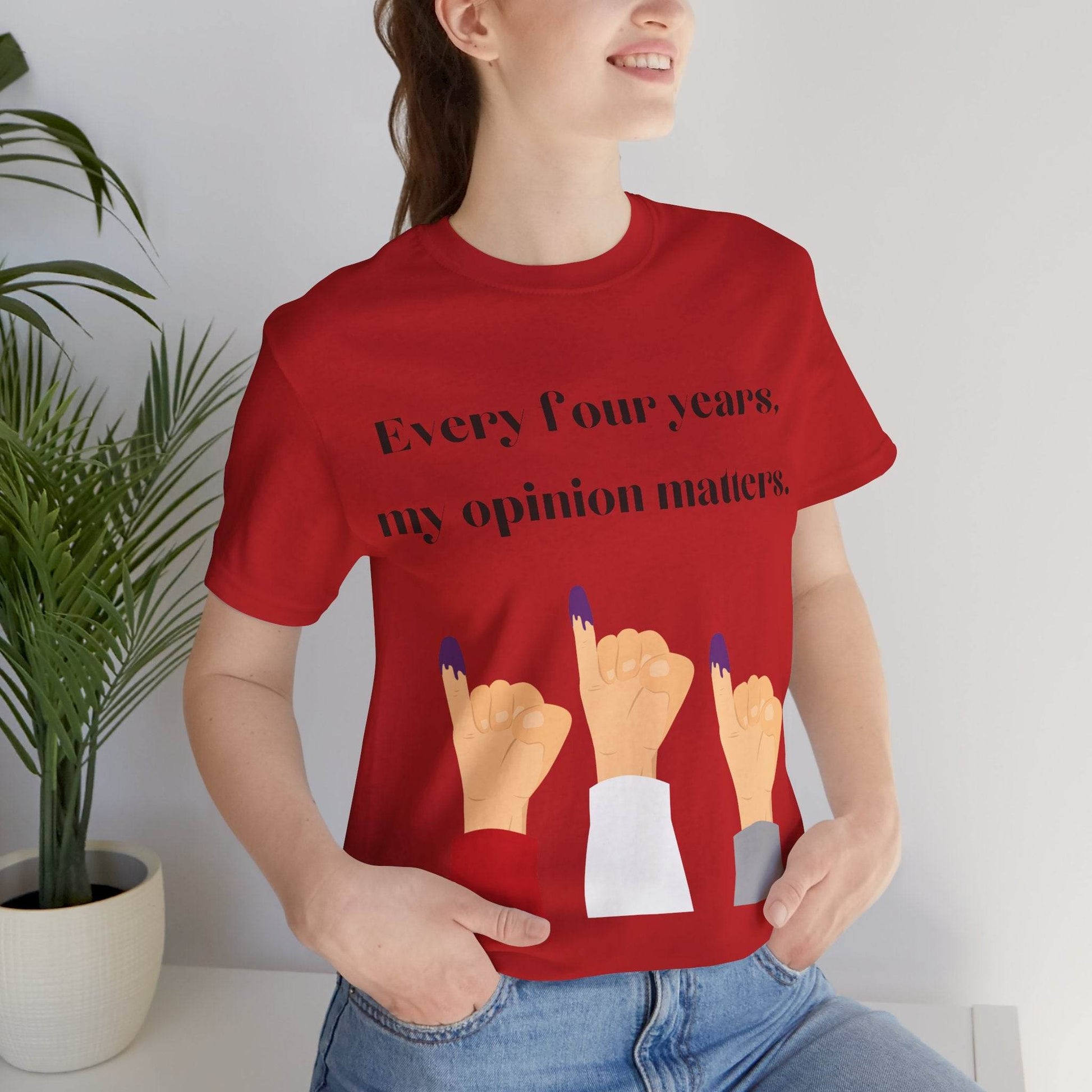 Political Opinion Matters Quote Unisex Tee, Voting Rights Activist Shirt, Political Statement TShirt, Election Day Gift, Political Science - TRP Custom Co.