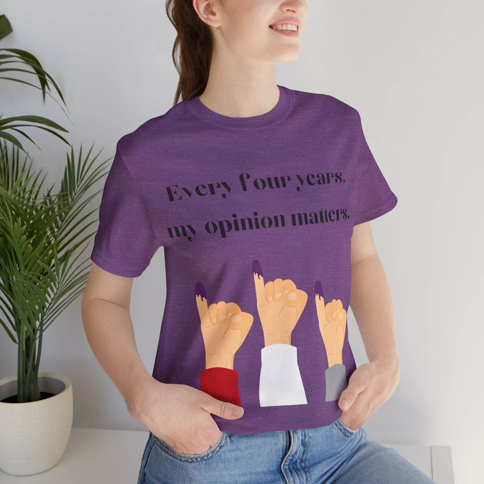 Political Opinion Matters Quote Unisex Tee, Voting Rights Activist Shirt, Political Statement TShirt, Election Day Gift, Political Science - TRP Custom Co.