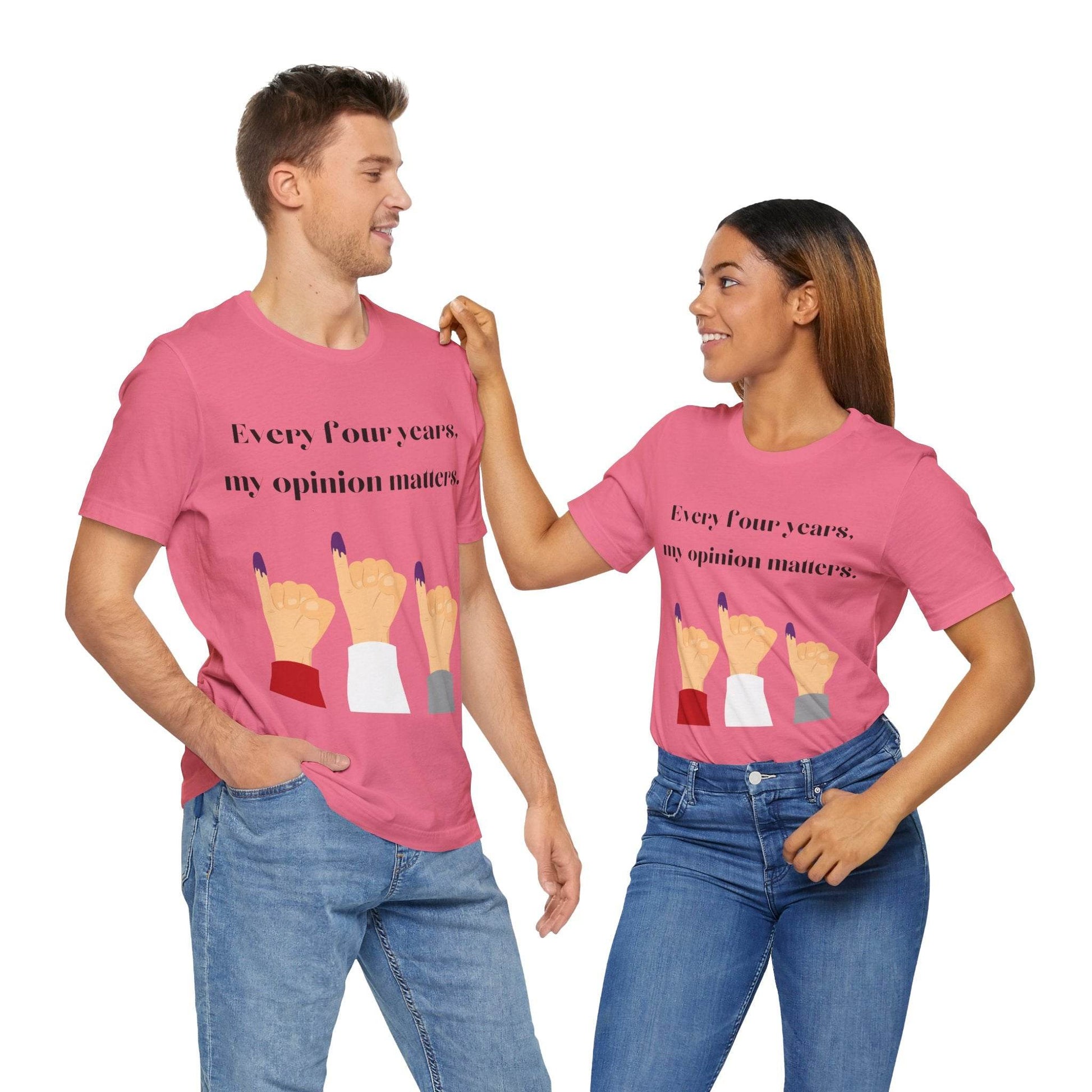 Political Opinion Matters Quote Unisex Tee, Voting Rights Activist Shirt, Political Statement TShirt, Election Day Gift, Political Science - TRP Custom Co.
