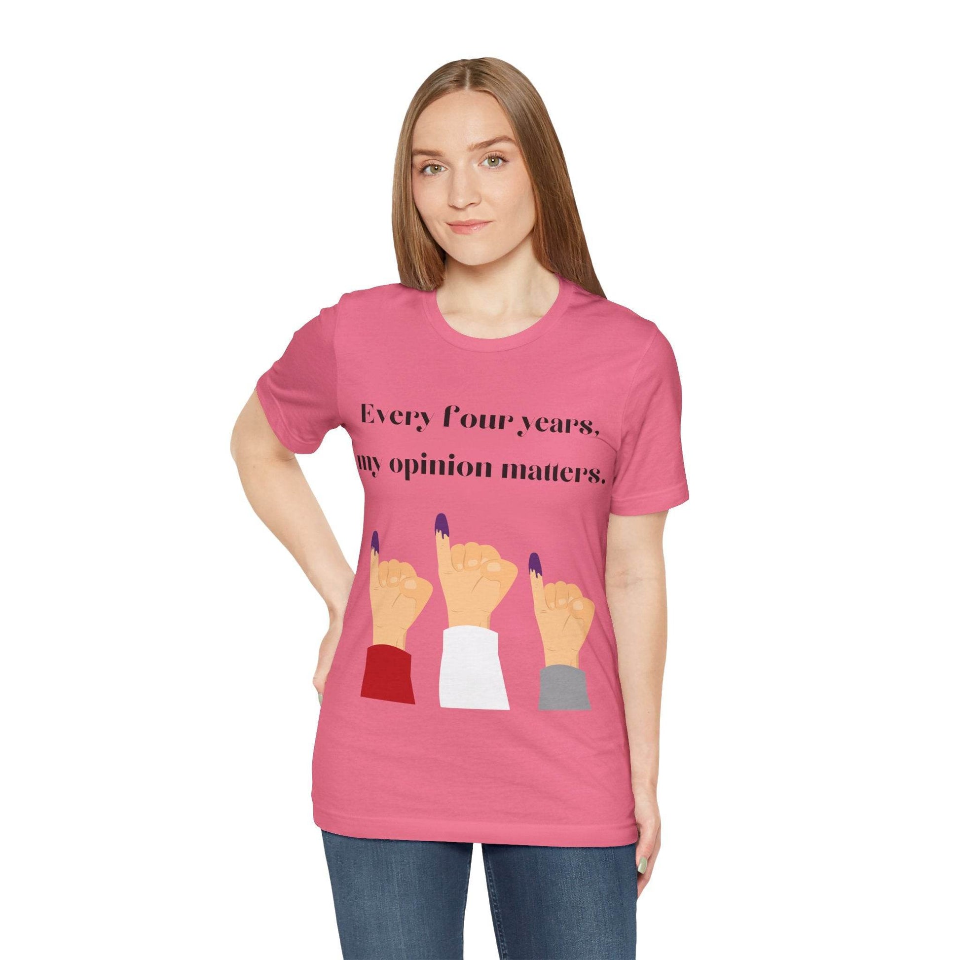 Political Opinion Matters Quote Unisex Tee, Voting Rights Activist Shirt, Political Statement TShirt, Election Day Gift, Political Science - TRP Custom Co.