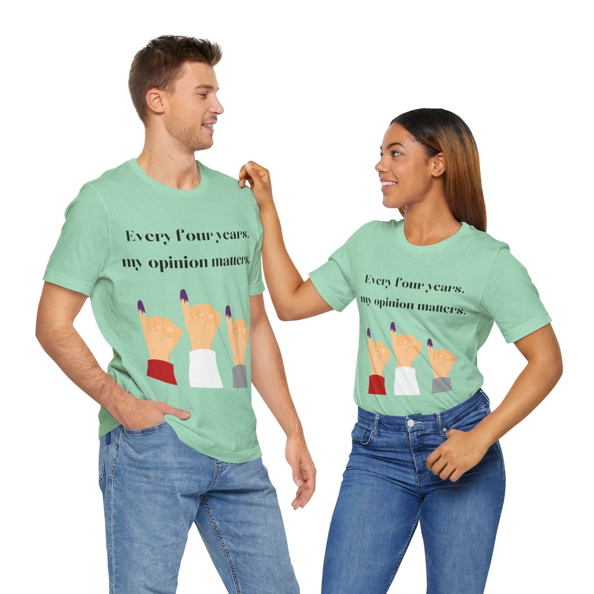 Political Opinion Matters Quote Unisex Tee, Voting Rights Activist Shirt, Political Statement TShirt, Election Day Gift, Political Science - TRP Custom Co.