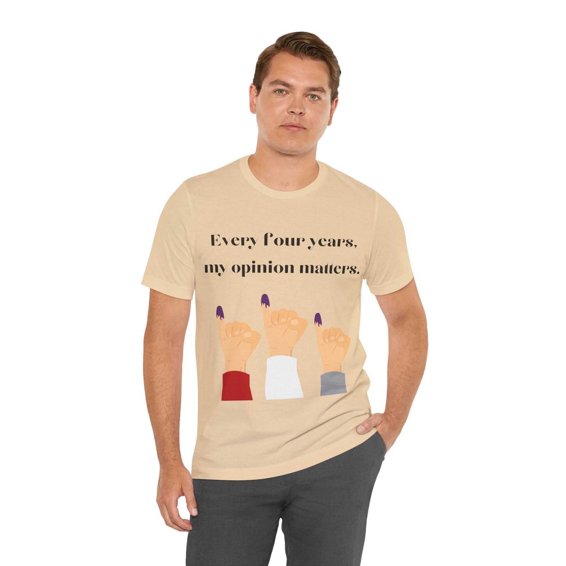 Political Opinion Matters Quote Unisex Tee, Voting Rights Activist Shirt, Political Statement TShirt, Election Day Gift, Political Science - TRP Custom Co.