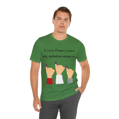 Political Opinion Matters Quote Unisex Tee, Voting Rights Activist Shirt, Political Statement TShirt, Election Day Gift, Political Science - TRP Custom Co.