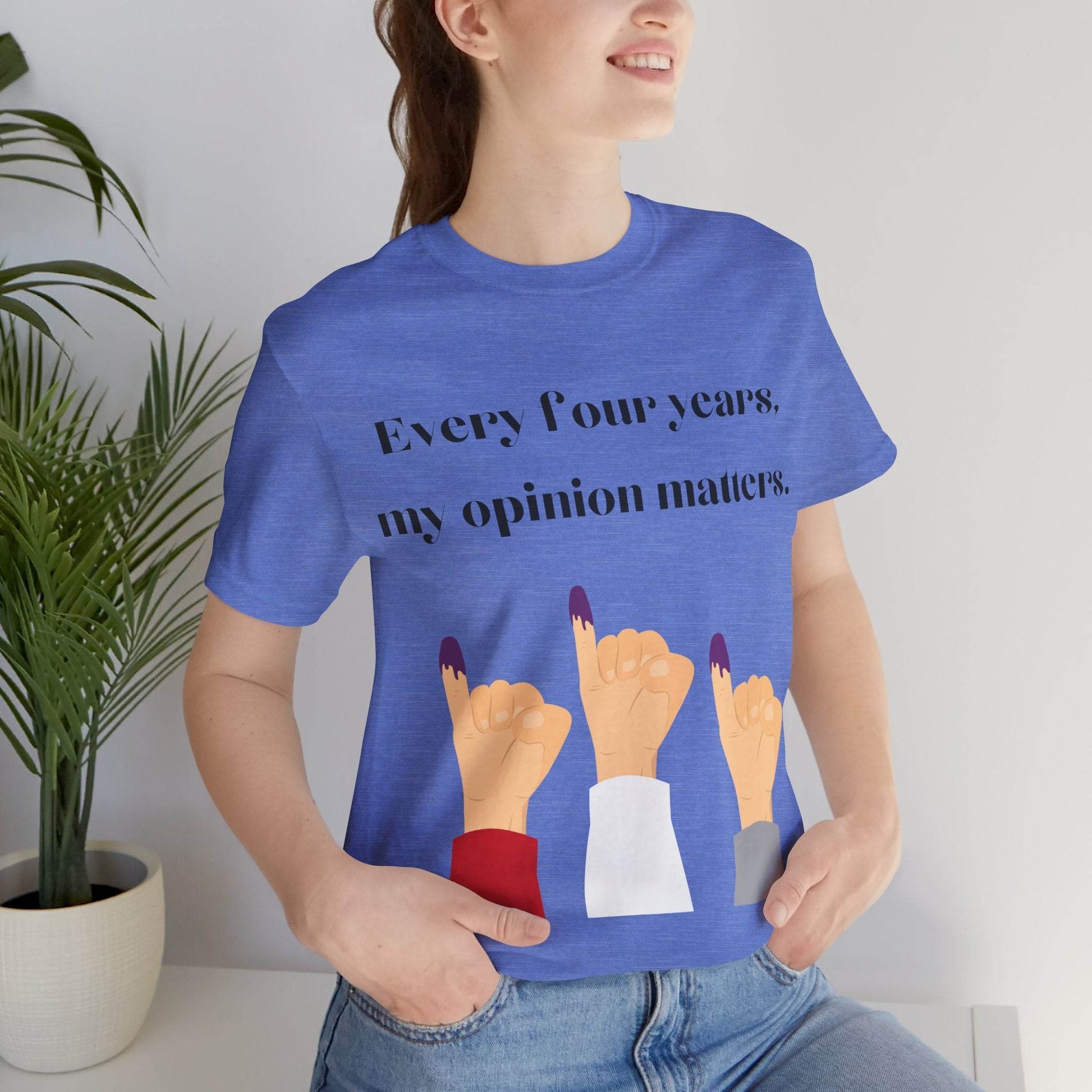 Political Opinion Matters Quote Unisex Tee, Voting Rights Activist Shirt, Political Statement TShirt, Election Day Gift, Political Science - TRP Custom Co.