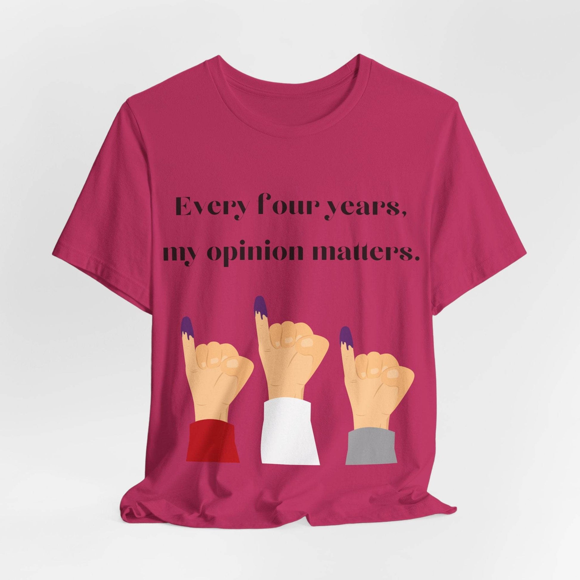 Political Opinion Matters Quote Unisex Tee, Voting Rights Activist Shirt, Political Statement TShirt, Election Day Gift, Political Science - TRP Custom Co.