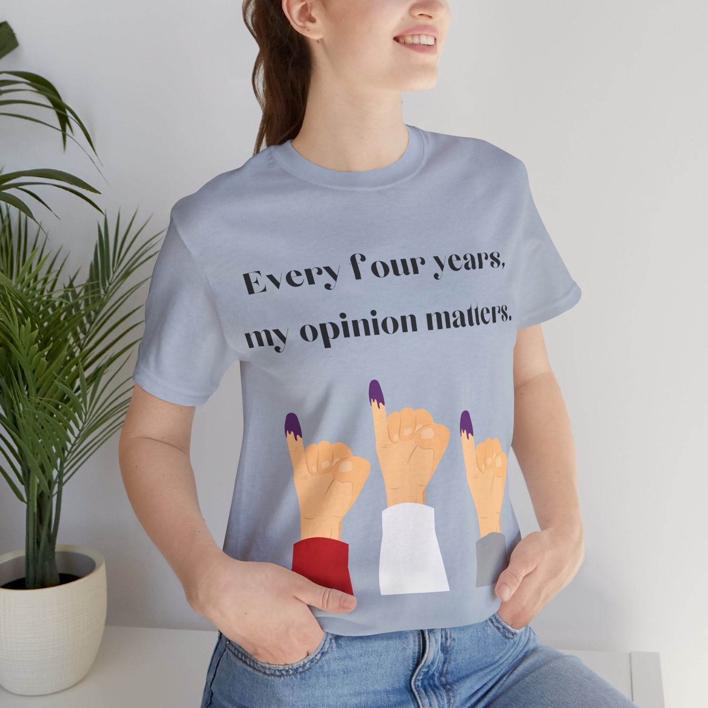 Political Opinion Matters Quote Unisex Tee, Voting Rights Activist Shirt, Political Statement TShirt, Election Day Gift, Political Science - TRP Custom Co.