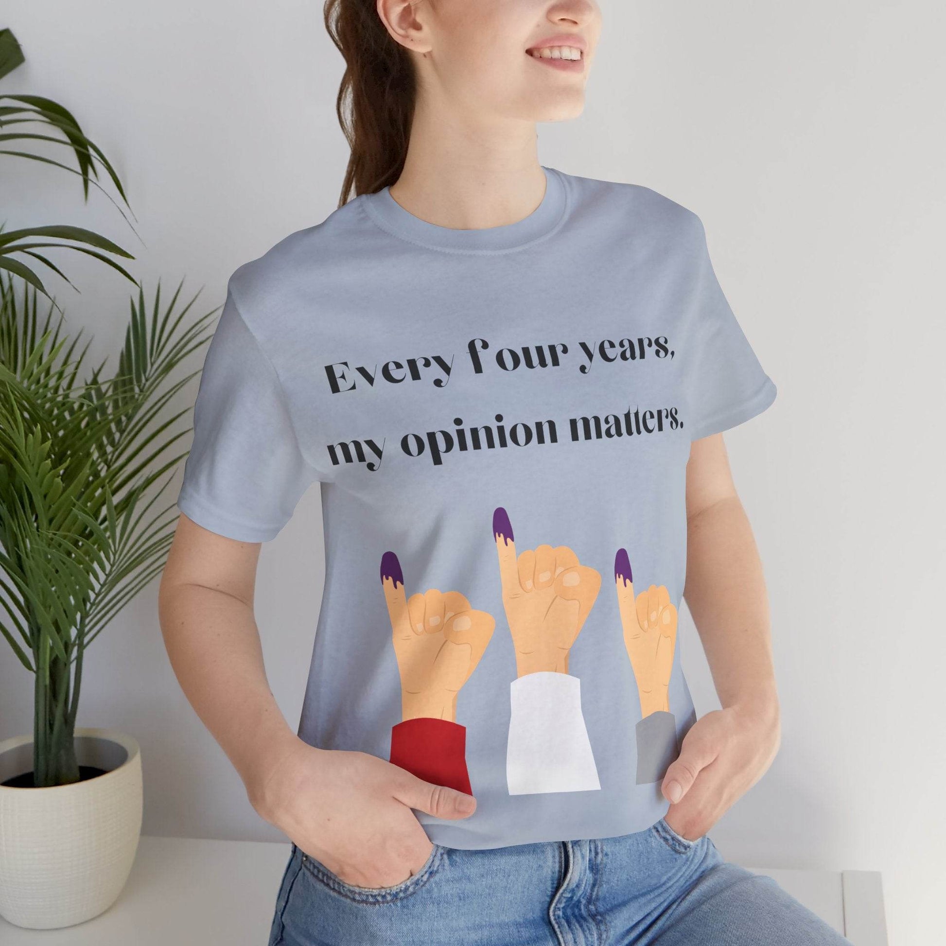Political Opinion Matters Quote Unisex Tee, Voting Rights Activist Shirt, Political Statement TShirt, Election Day Gift, Political Science - TRP Custom Co.