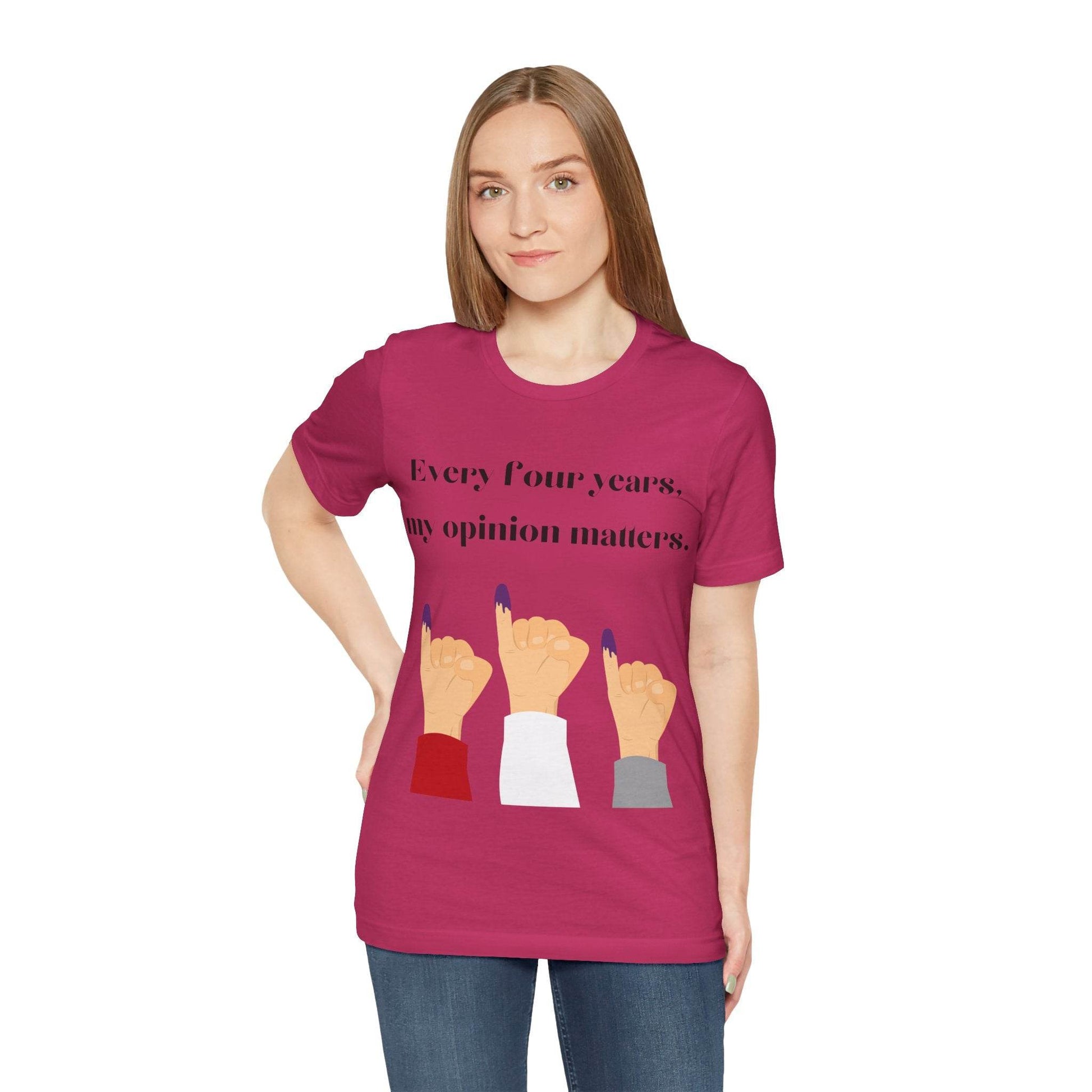 Political Opinion Matters Quote Unisex Tee, Voting Rights Activist Shirt, Political Statement TShirt, Election Day Gift, Political Science - TRP Custom Co.