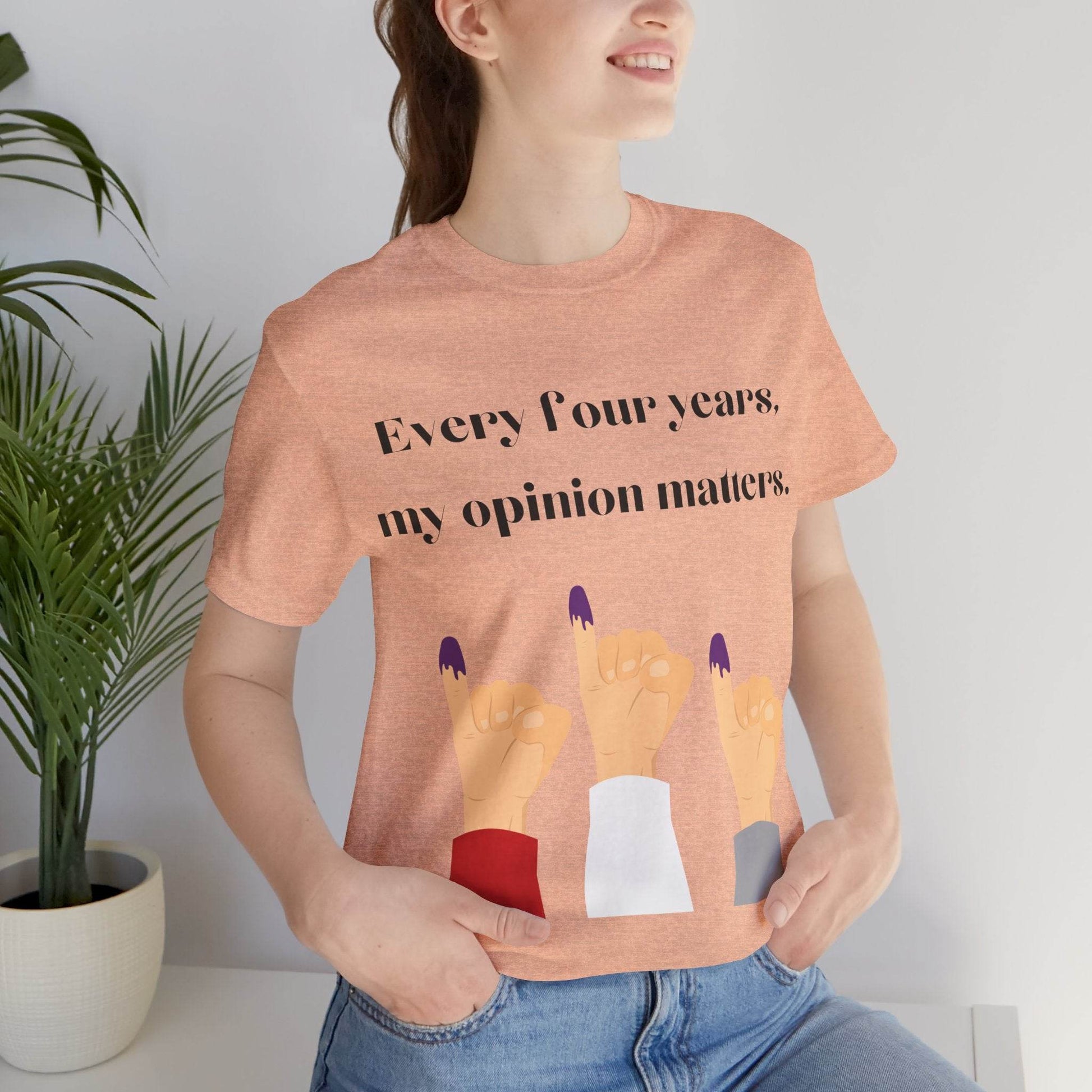 Political Opinion Matters Quote Unisex Tee, Voting Rights Activist Shirt, Political Statement TShirt, Election Day Gift, Political Science - TRP Custom Co.