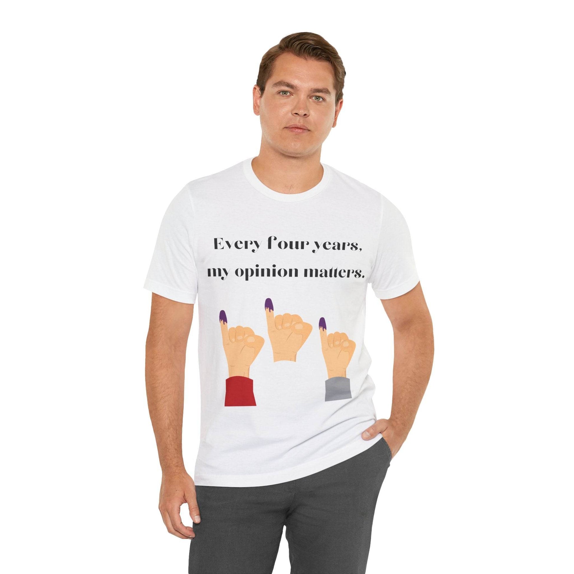 Political Opinion Matters Quote Unisex Tee, Voting Rights Activist Shirt, Political Statement TShirt, Election Day Gift, Political Science - TRP Custom Co.