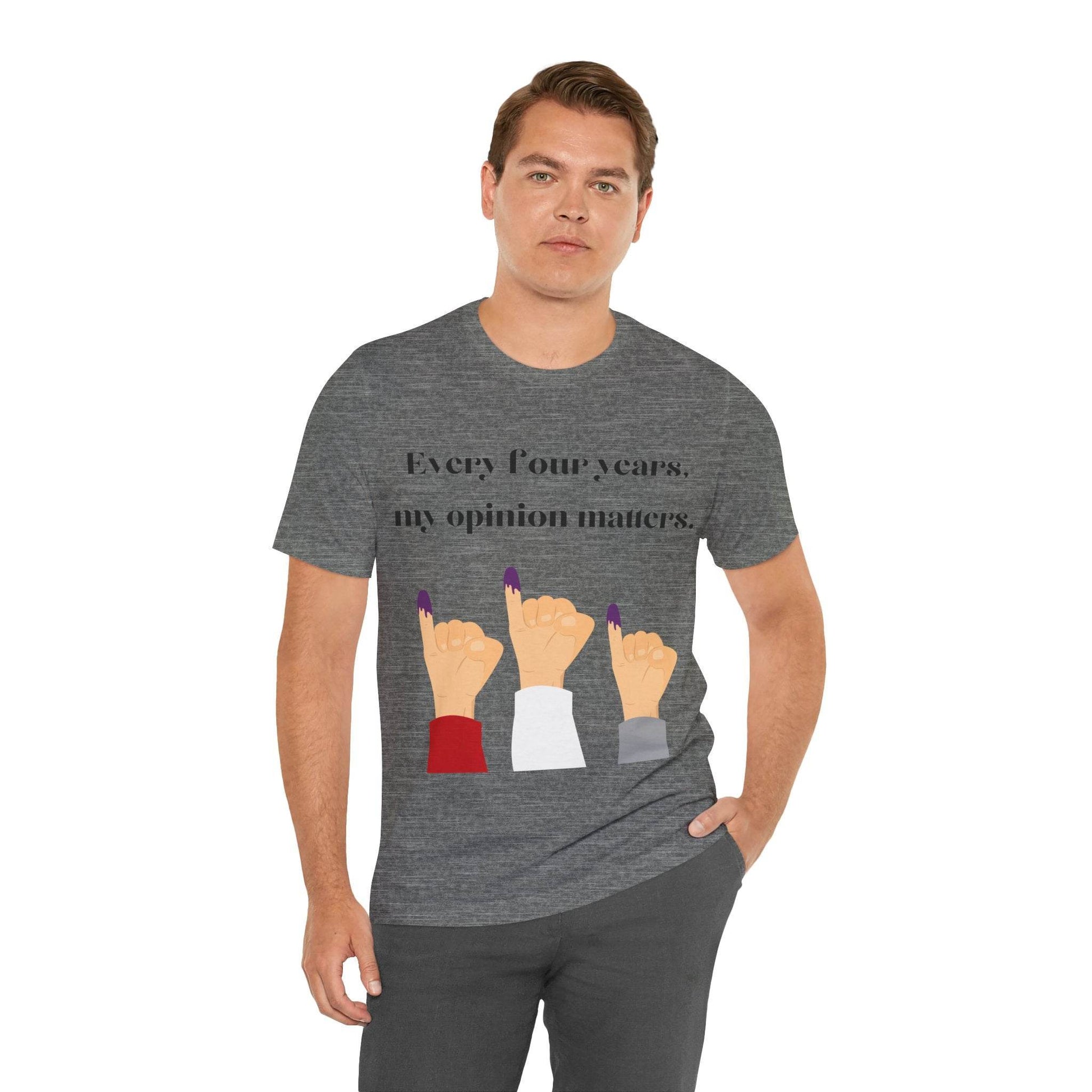 Political Opinion Matters Quote Unisex Tee, Voting Rights Activist Shirt, Political Statement TShirt, Election Day Gift, Political Science - TRP Custom Co.