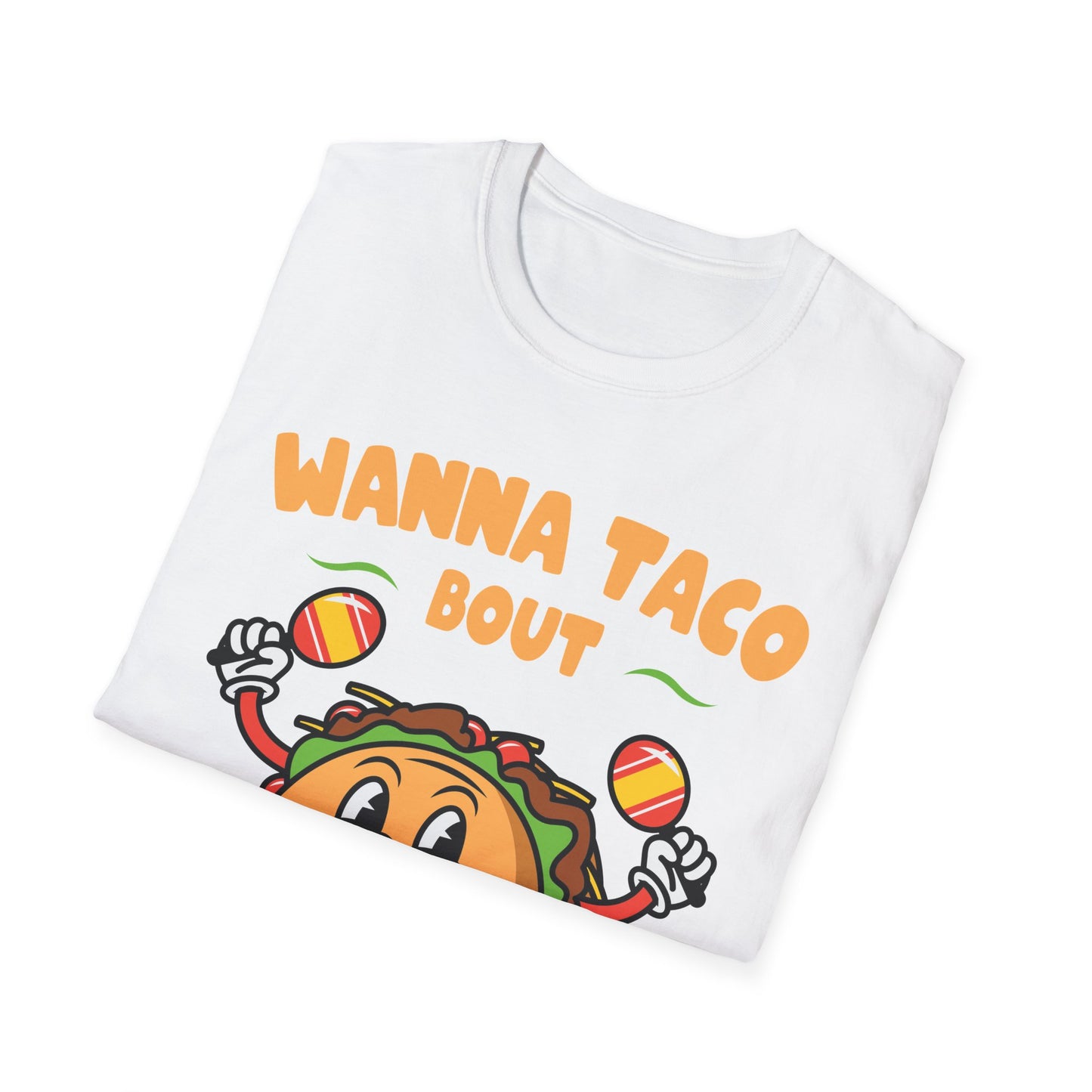 Religious Cinco De Mayo Unisex Softstyle T-Shirt with Taco Design