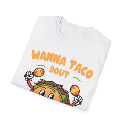 Religious Cinco De Mayo Unisex Softstyle T-Shirt with Taco Design