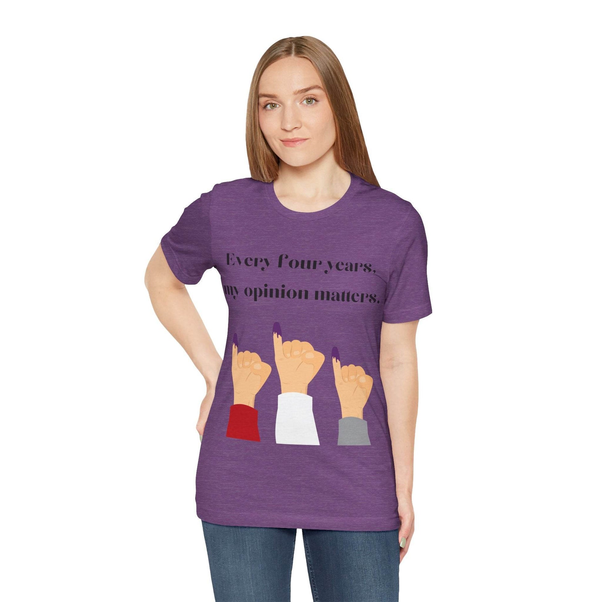 Political Opinion Matters Quote Unisex Tee, Voting Rights Activist Shirt, Political Statement TShirt, Election Day Gift, Political Science - TRP Custom Co.