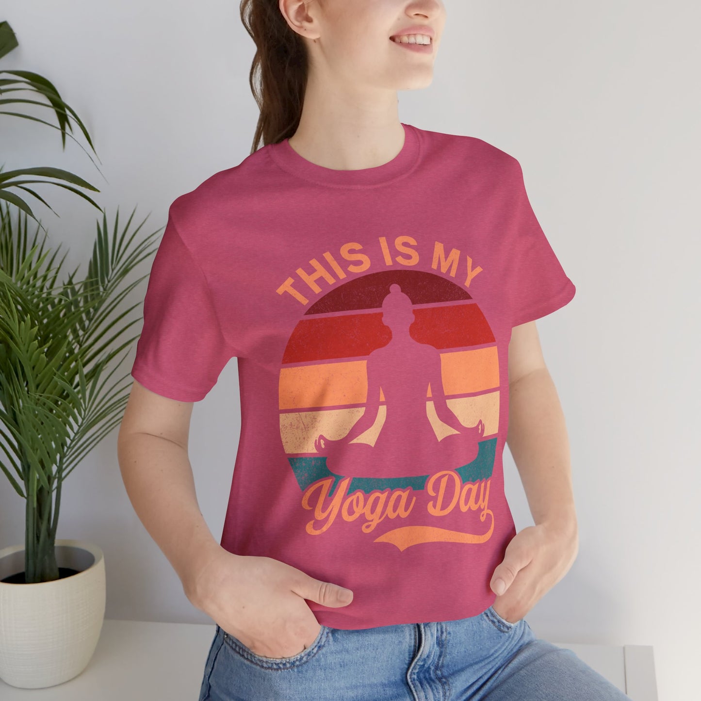 Yoga Day Unisex Tee, Fitness Apparel, Meditation Shirt, Gift for Yogis, Relaxation Top, Zen Wear, Mindfulness Clothing