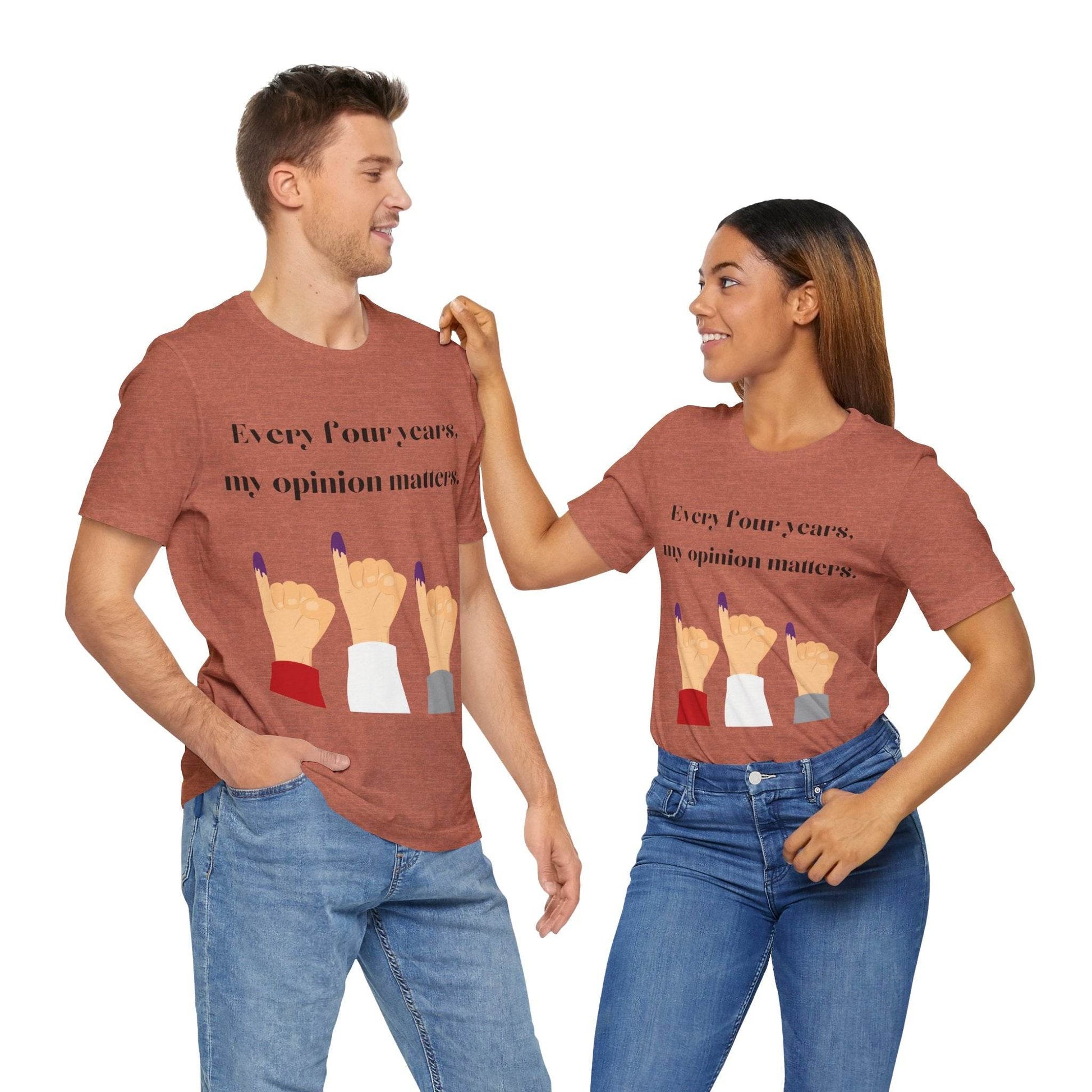 Political Opinion Matters Quote Unisex Tee, Voting Rights Activist Shirt, Political Statement TShirt, Election Day Gift, Political Science - TRP Custom Co.