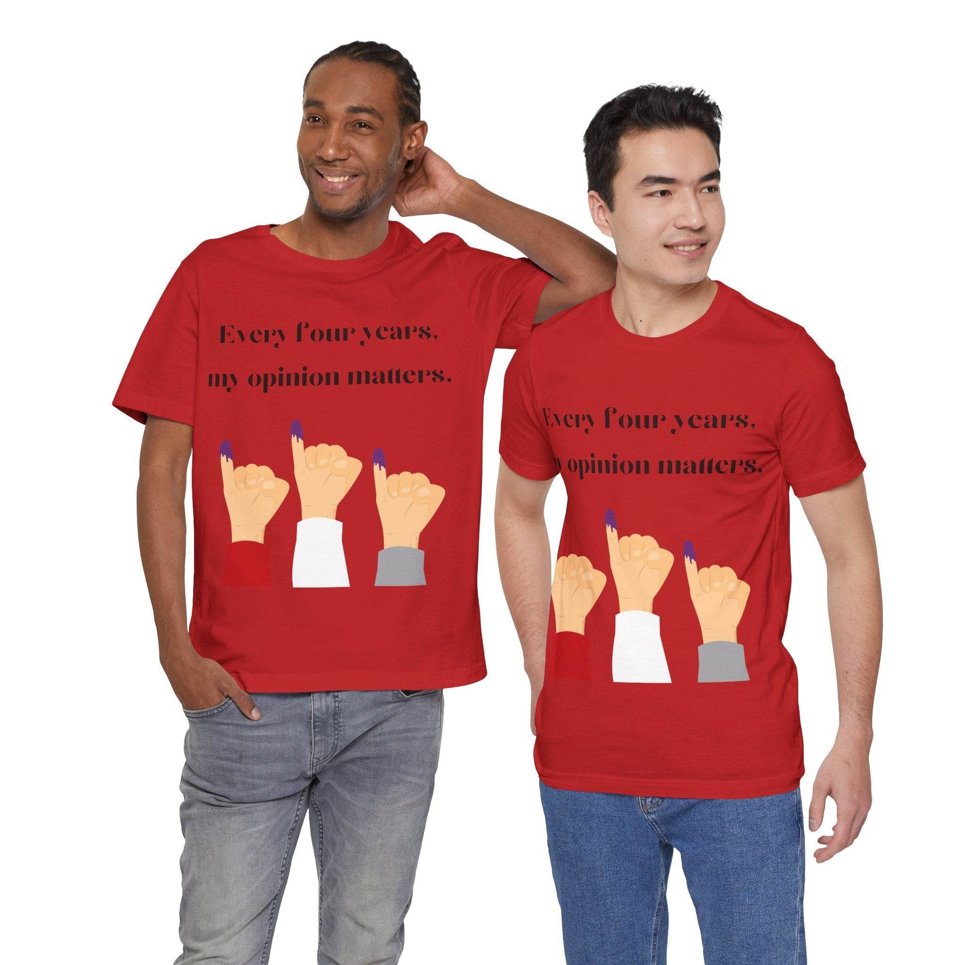 Political Opinion Matters Quote Unisex Tee, Voting Rights Activist Shirt, Political Statement TShirt, Election Day Gift, Political Science - TRP Custom Co.
