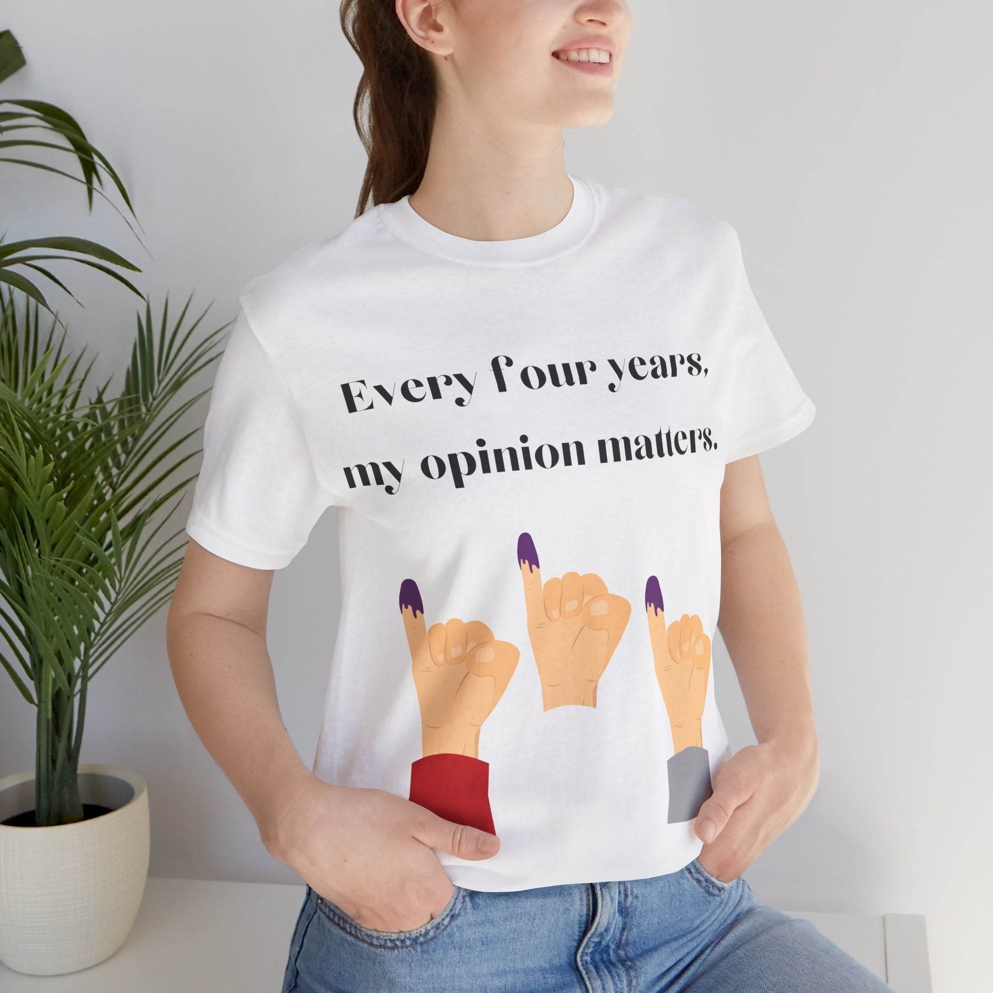 Political Opinion Matters Quote Unisex Tee, Voting Rights Activist Shirt, Political Statement TShirt, Election Day Gift, Political Science - TRP Custom Co.