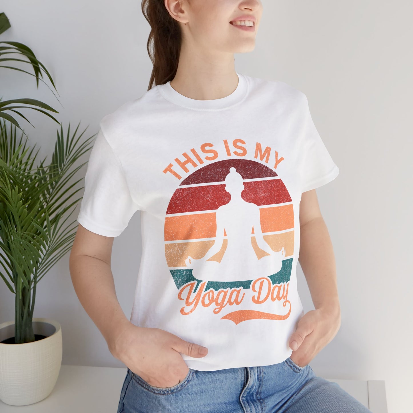 Yoga Day Unisex Tee, Fitness Apparel, Meditation Shirt, Gift for Yogis, Relaxation Top, Zen Wear, Mindfulness Clothing