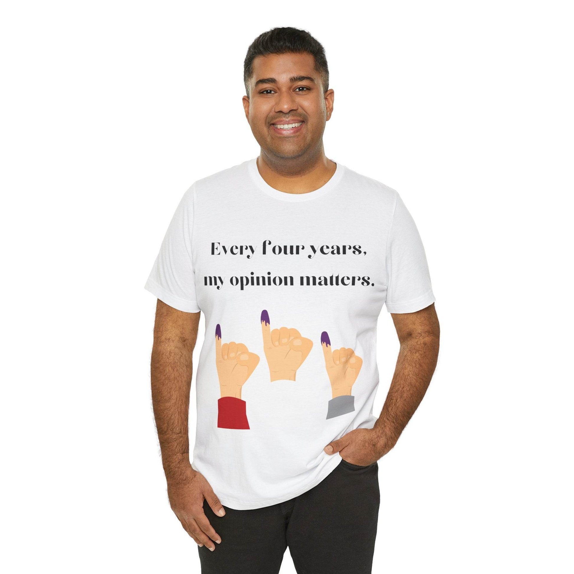 Political Opinion Matters Quote Unisex Tee, Voting Rights Activist Shirt, Political Statement TShirt, Election Day Gift, Political Science - TRP Custom Co.