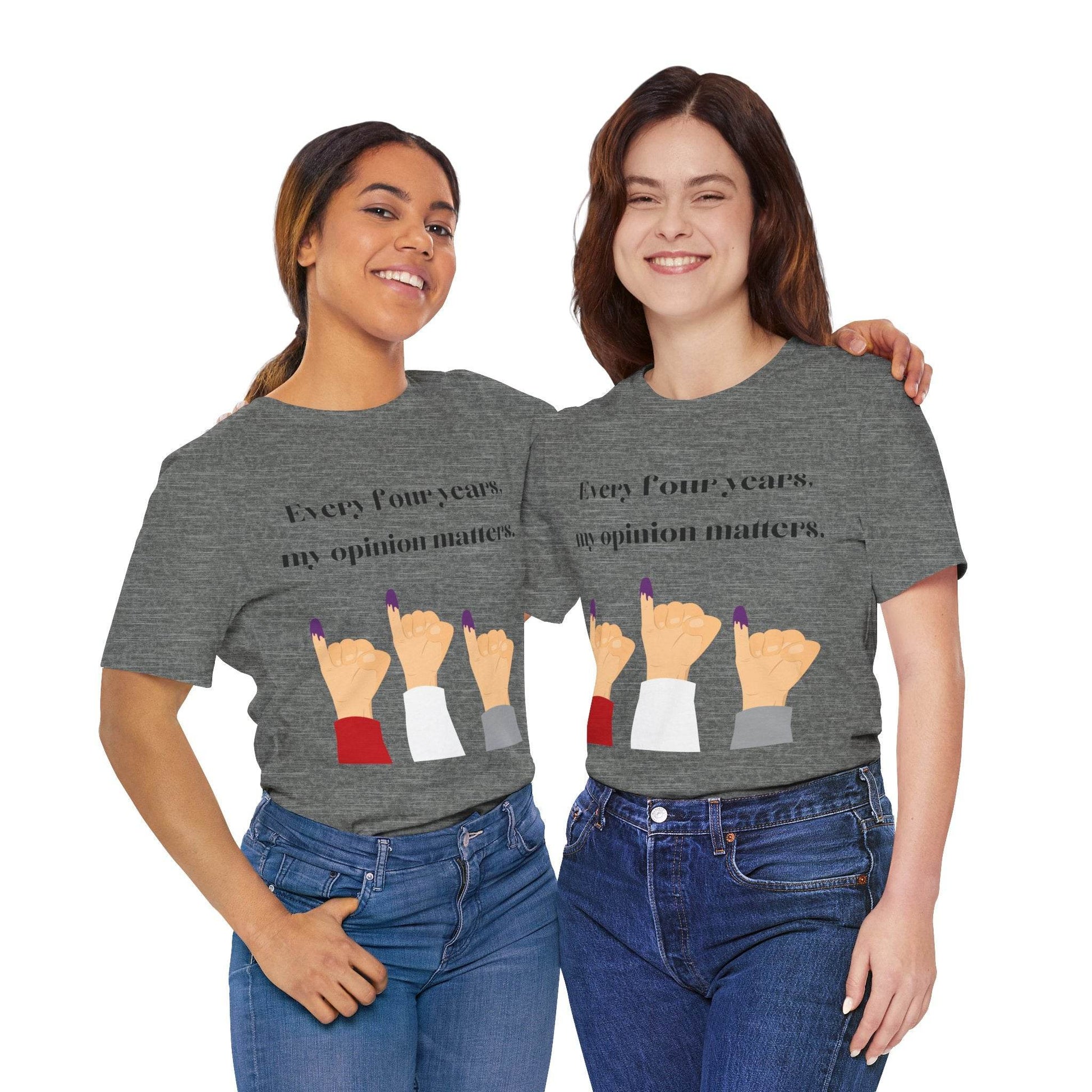 Political Opinion Matters Quote Unisex Tee, Voting Rights Activist Shirt, Political Statement TShirt, Election Day Gift, Political Science - TRP Custom Co.