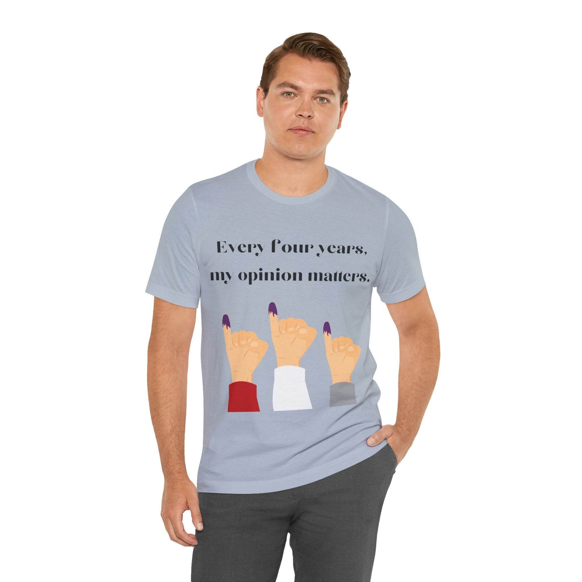 Political Opinion Matters Quote Unisex Tee, Voting Rights Activist Shirt, Political Statement TShirt, Election Day Gift, Political Science - TRP Custom Co.